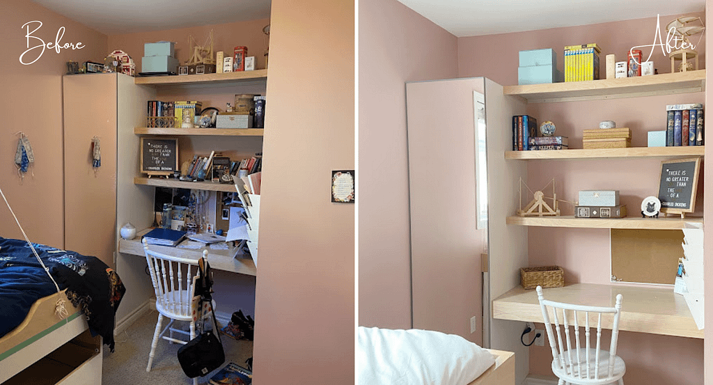 Staging a girl's bedroom