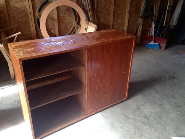 A Swift Current makeover - before photo of the tv cabinets