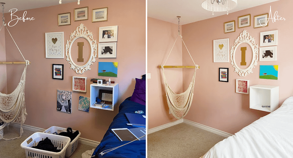 Staging a girl's bedroom