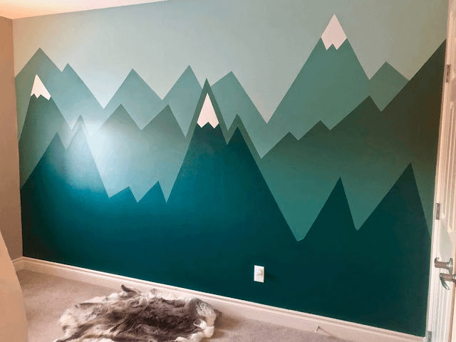Outdoorsy bedroom large wall mural