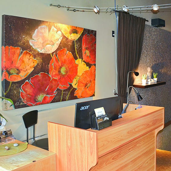 Photo of the reception area in Massage clinic, near the University